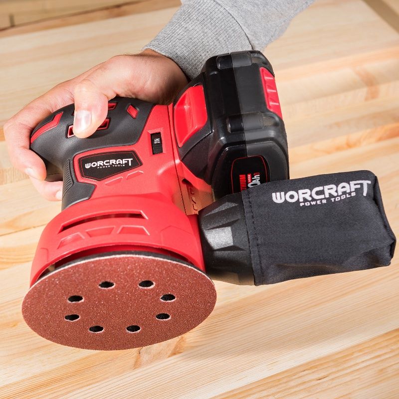 Аккумуляторная шлифмашина эксцентриковая WORCRAFT CRS-S20Li