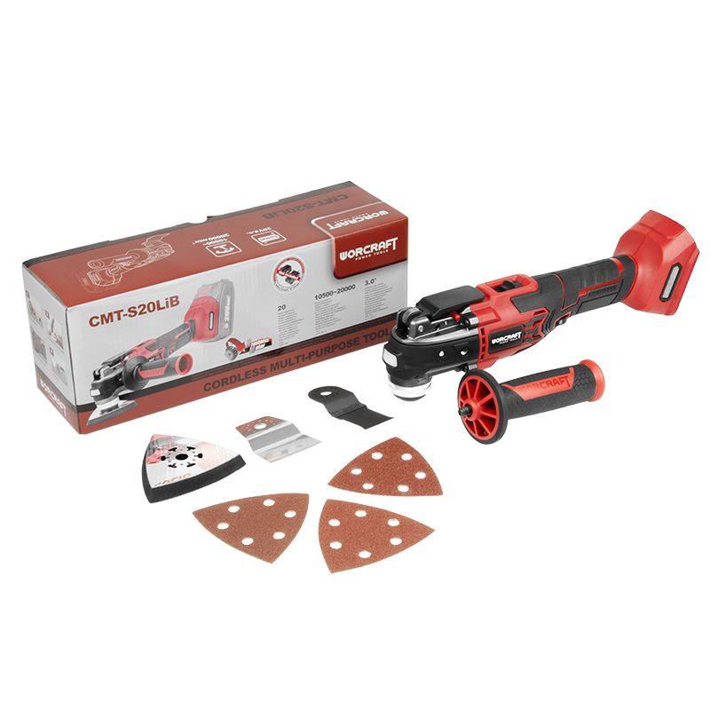 Аккумуляторный бесщеточный реноватор (многофункциональный инструмент) WORCRAFT CMT‑S20LiB