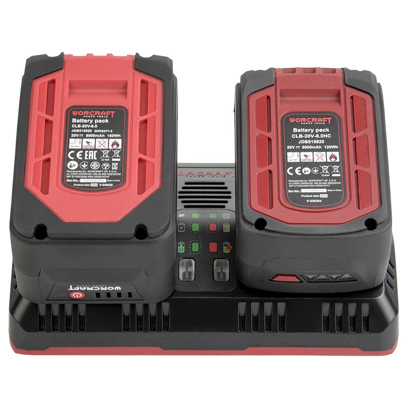 Быстрое зарядное устройство двойное WORCRAFT CLC-20V-4.5D