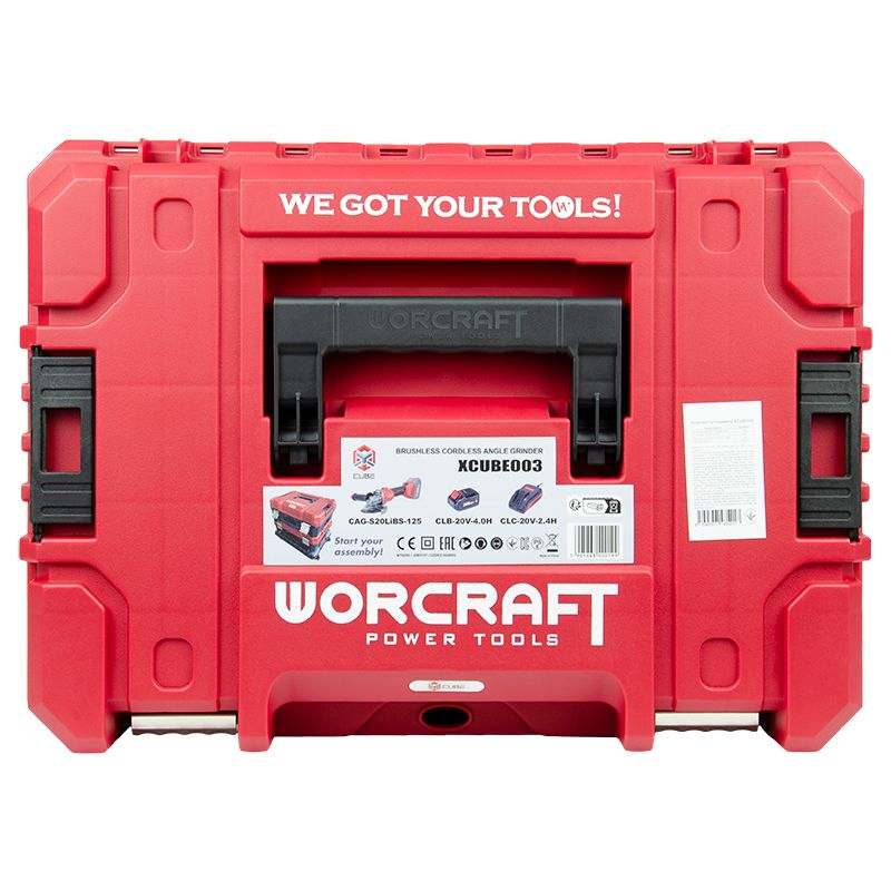Аккумуляторная бесщеточная шлифмашина угловая WORCRAFT XCUBE003