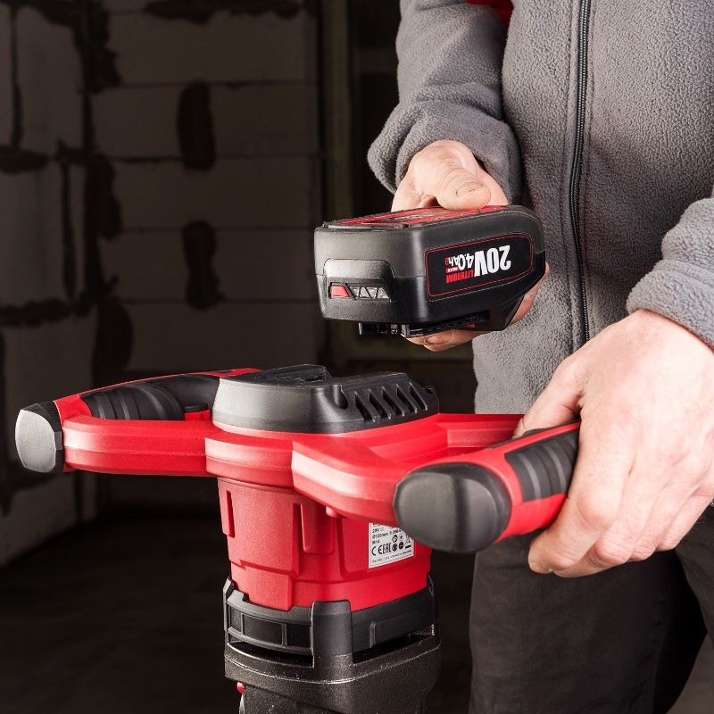 Аккумуляторный бесщеточный миксер строительный WORCRAFT CMX-S20LiB