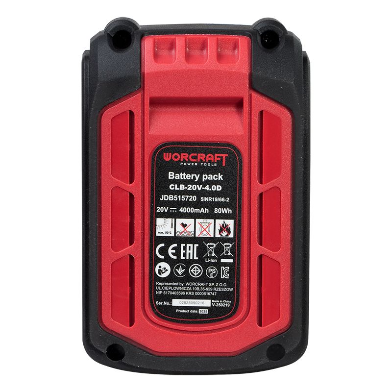 Акумуляторна батарея WORCRAFT CLB-20V-4.0D
