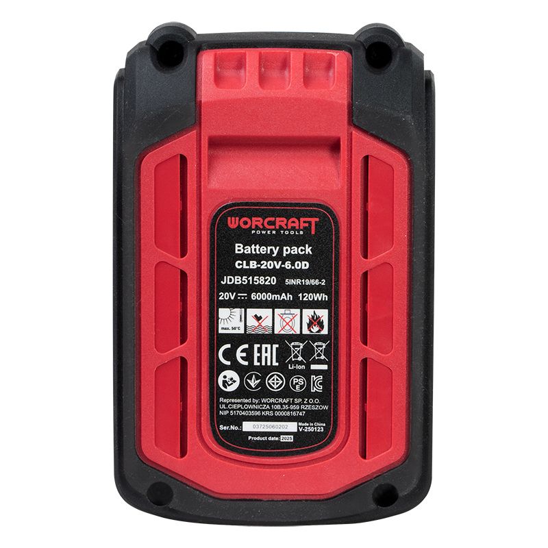 Аккумуляторная батарея WORCRAFT CLB-20V-6.0D