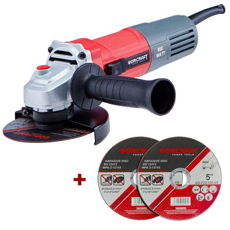 Шлифмашина угловая WORCRAFT AG08-125P