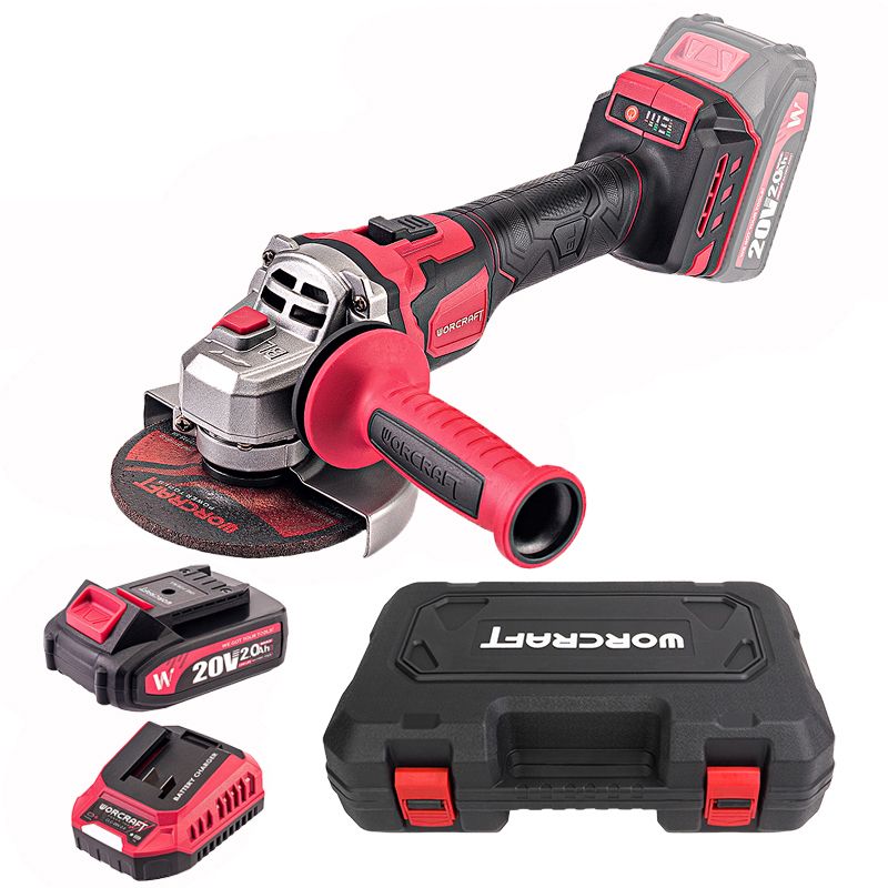 Аккумуляторная бесщеточная шлифмашина угловая WORCRAFT CAG‑S20LiBEM‑125