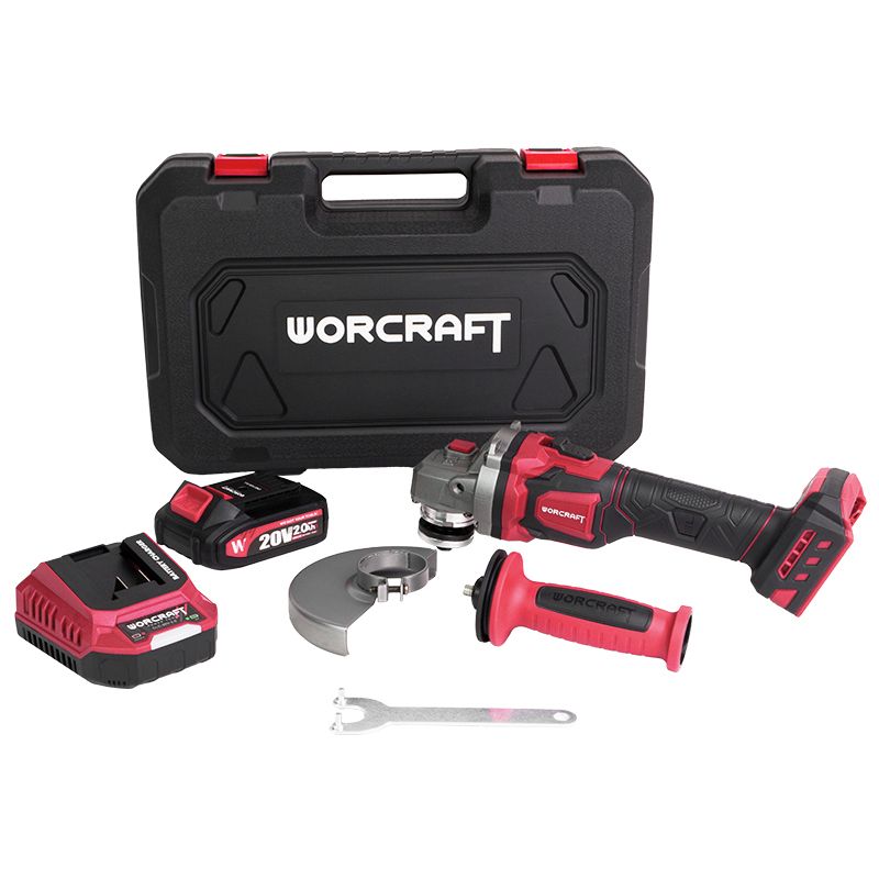 Аккумуляторная бесщеточная шлифмашина угловая WORCRAFT CAG‑S20LiBEM‑125