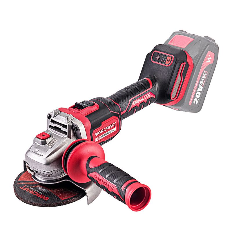 Аккумуляторная бесщеточная шлифмашина угловая WORCRAFT CAG‑S20LiBM-125