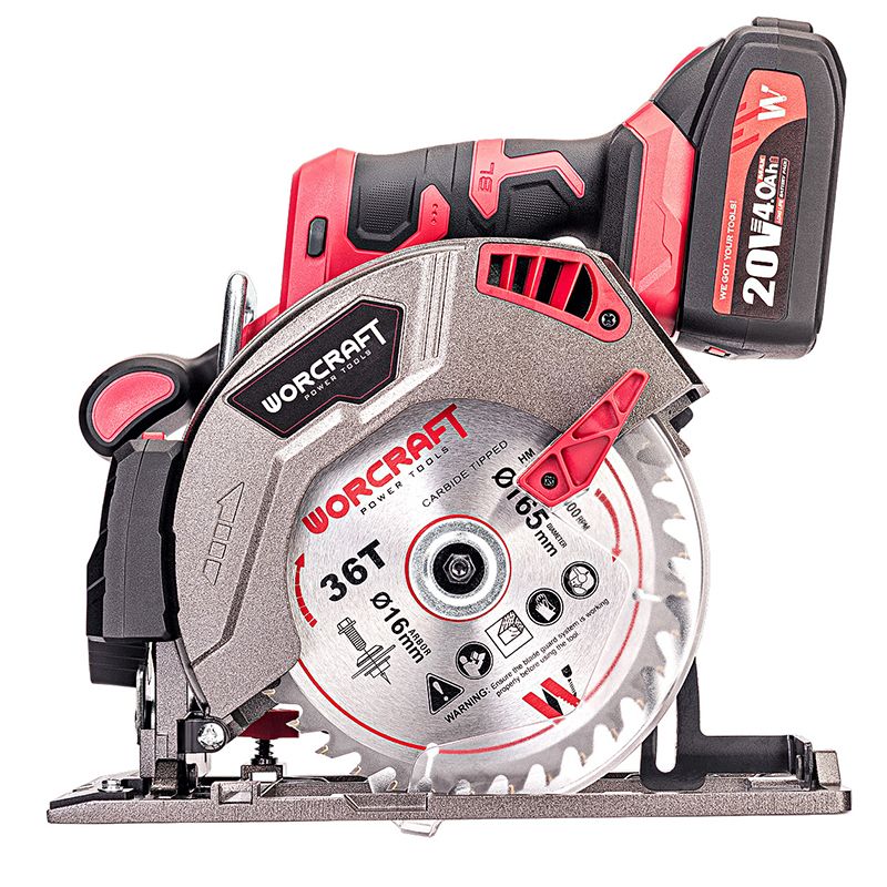 Аккумуляторная бесщеточная циркулярная пила WORCRAFT CCS-S20LiB