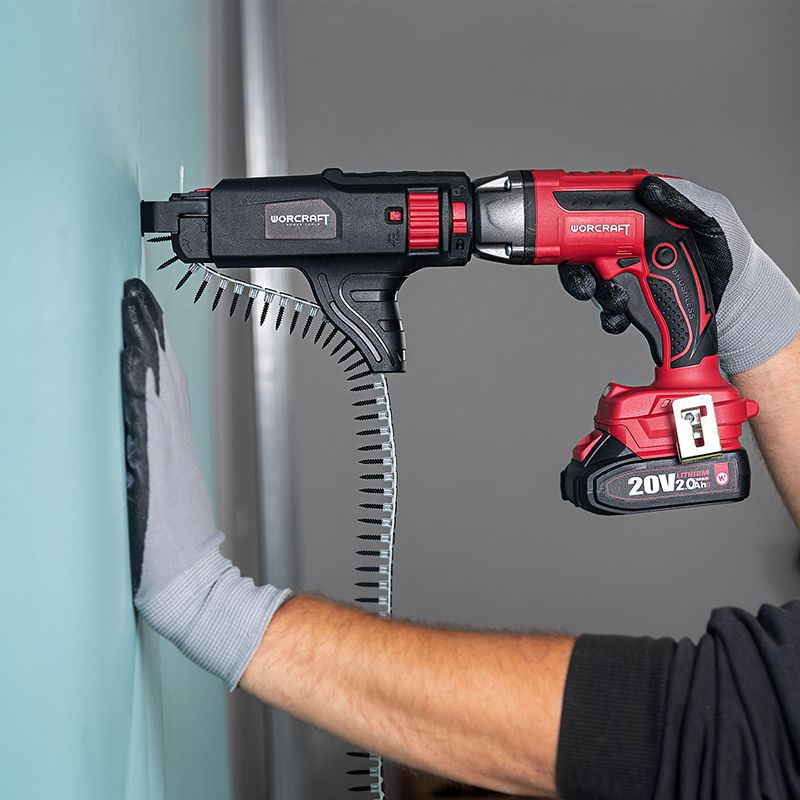 Аккумуляторный бесщеточный шуруповерт ленточный WORCRAFT CDIS‑S20LiBM