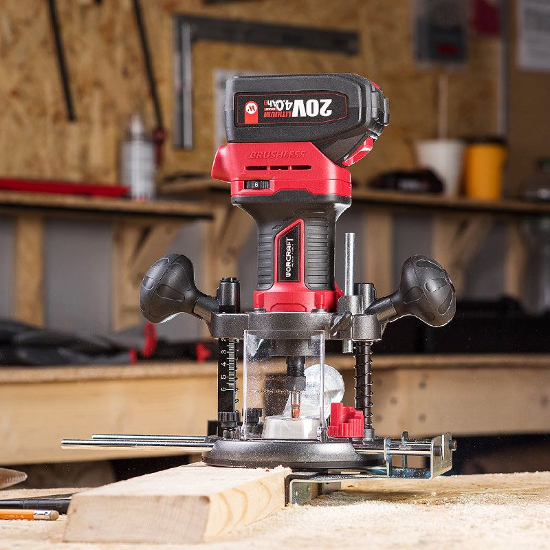 Аккумуляторный бесщеточный фрезер WORCRAFT CER-S20LiB