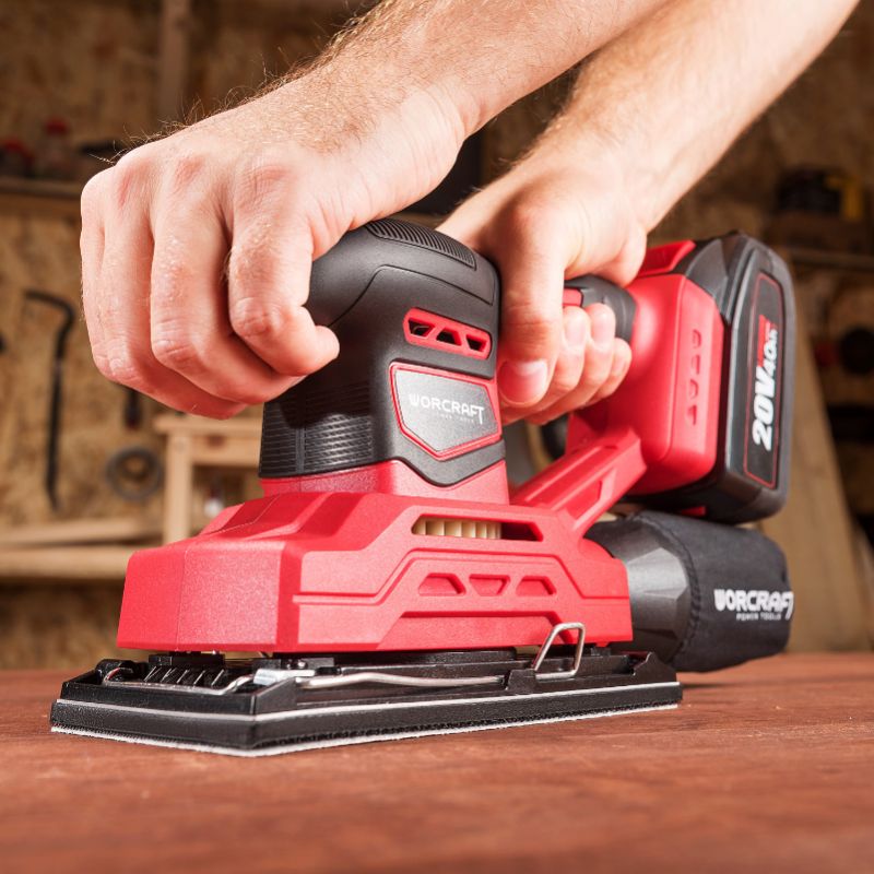 Аккумуляторная шлифмашина вибрационная WORCRAFT CFS-S20Li