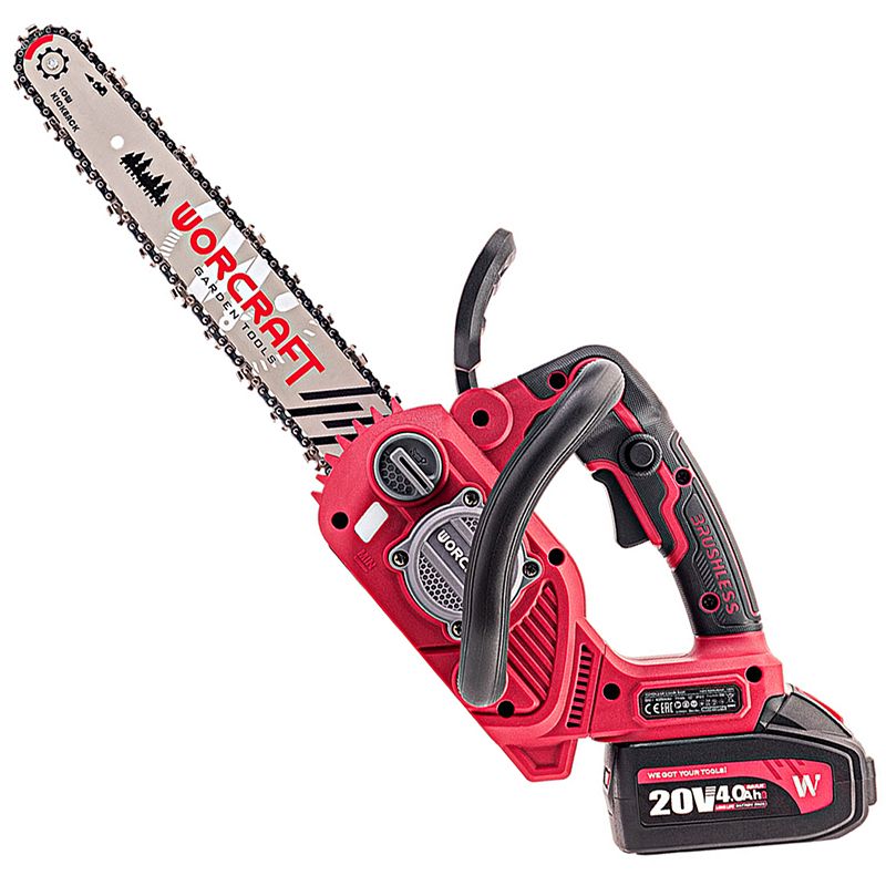 Акумуляторна безщіткова пила ланцюгова WORCRAFT CGC-S20LiBA