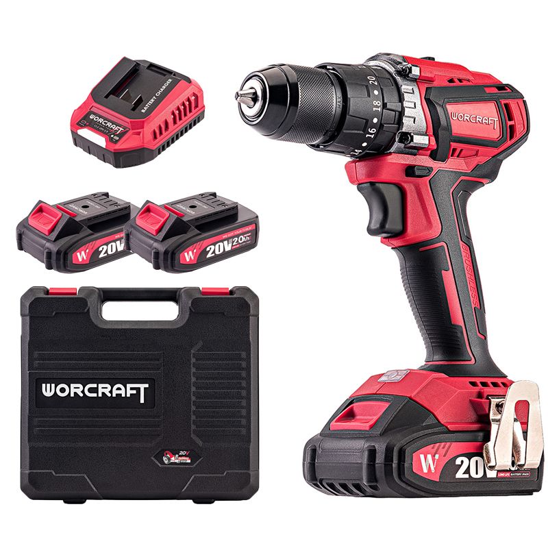 Аккумуляторный бесщеточный шуруповерт WORCRAFT CHD-S20LiBP