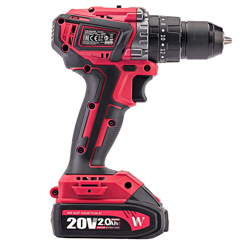 Аккумуляторный бесщеточный шуруповерт WORCRAFT CHD-S20LiBP