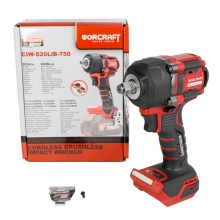 Аккумуляторный бесщеточный гайковёрт ударный WORCRAFT CIW‑S20LiB‑750