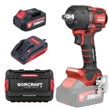 Аккумуляторный бесщеточный гайковёрт ударный WORCRAFT CIW‑S20LiBM‑750