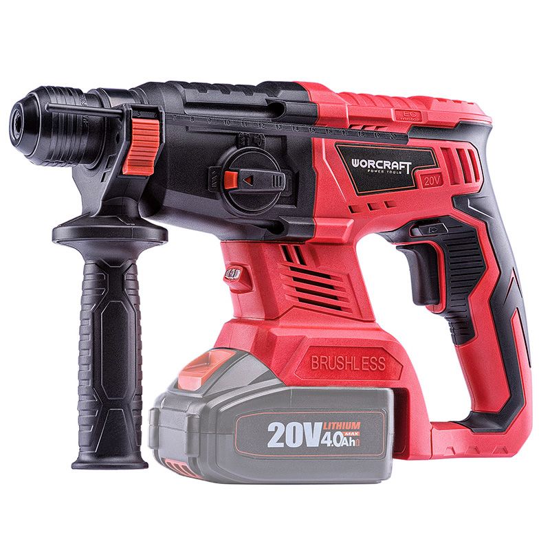 Аккумуляторный бесщеточный перфоратор WORCRAFT CRH-S20LiB