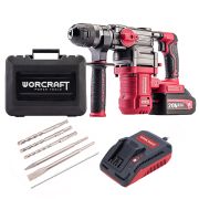 Аккумуляторный бесщеточный перфоратор бочковой WORCRAFT CRH‑S20LIBDM