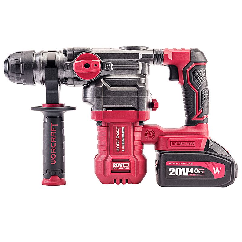 Аккумуляторный бесщеточный перфоратор бочковой WORCRAFT CRH‑S20LIBDM