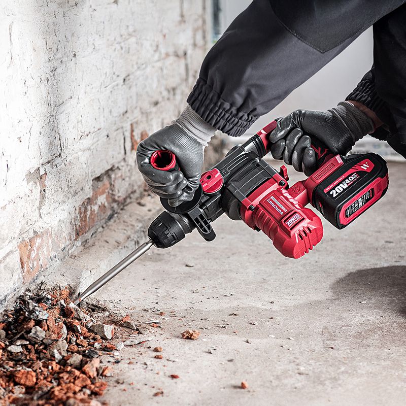 Акумуляторний безщітковий перфоратор бочковий WORCRAFT CRH‑S20LIBDM