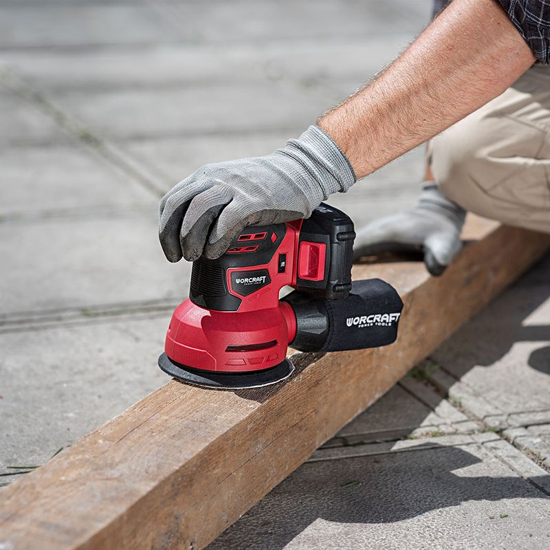 Аккумуляторная шлифмашина эксцентриковая WORCRAFT CRS-S20Li