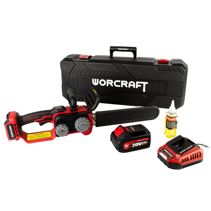 Акумуляторна безщіткова пила ланцюгова WORCRAFT CGC-S20LiBDM