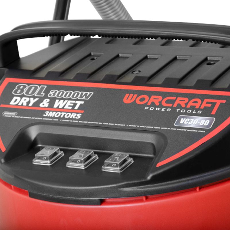 Строительный пылесос электрический WORCRAFT VC30-80