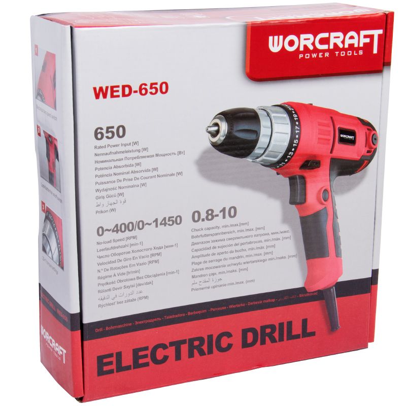 Шуруповерт електричний WORCRAFT  WED-650