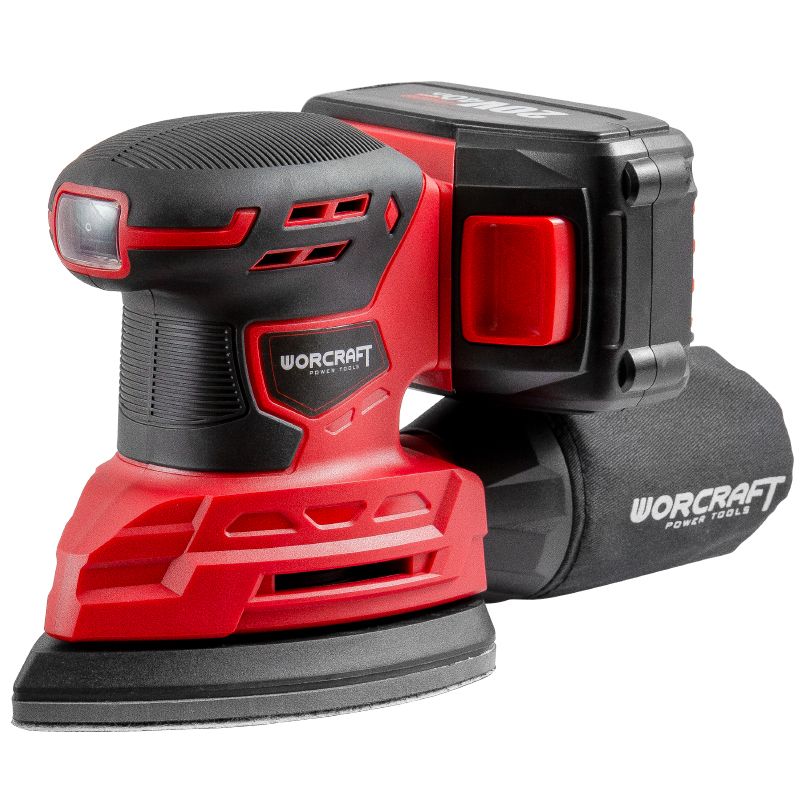 Аккумуляторная шлифмашина дельтовидная вибрационная WORCRAFT CPMS-S20Li