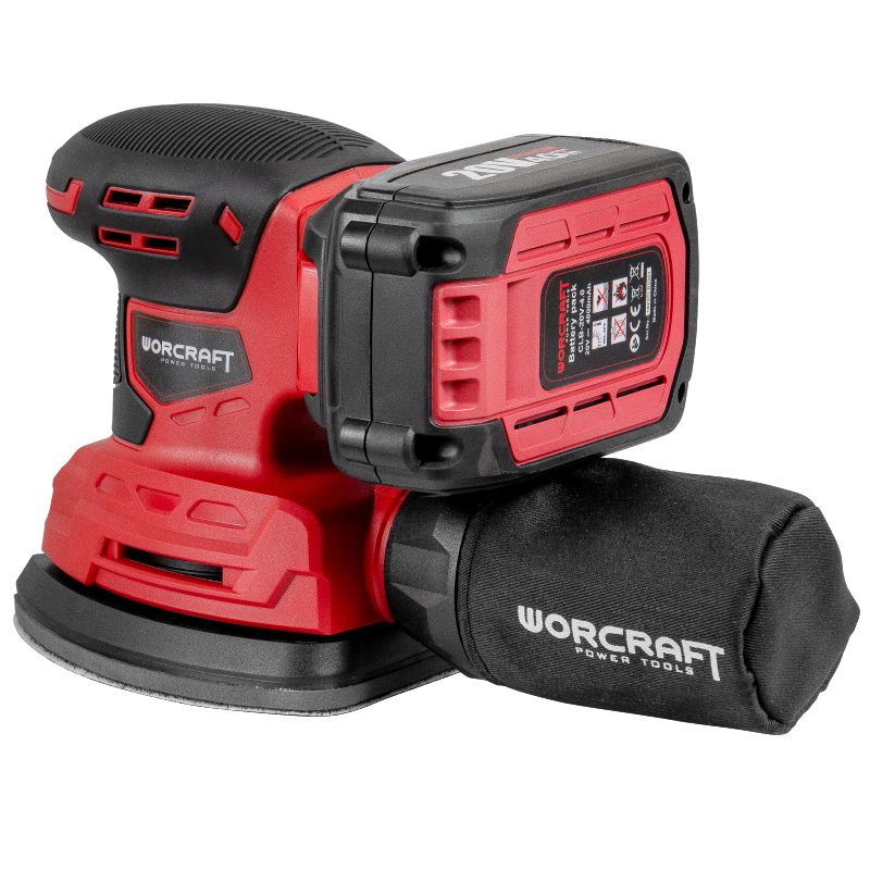 Аккумуляторная шлифмашина дельтовидная вибрационная WORCRAFT CPMS-S20Li