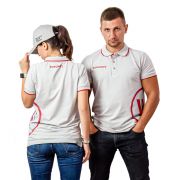 Футболка поло серая WORCRAFT