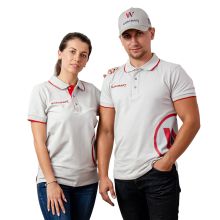 Футболка поло серая WORCRAFT