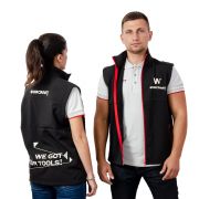 Жилетка рабочая черная WORCRAFT