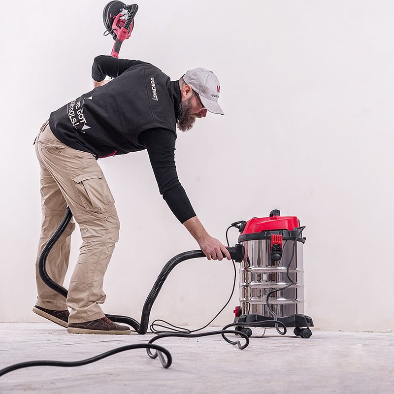 Строительный пылесос электрический WORCRAFT VC16-30