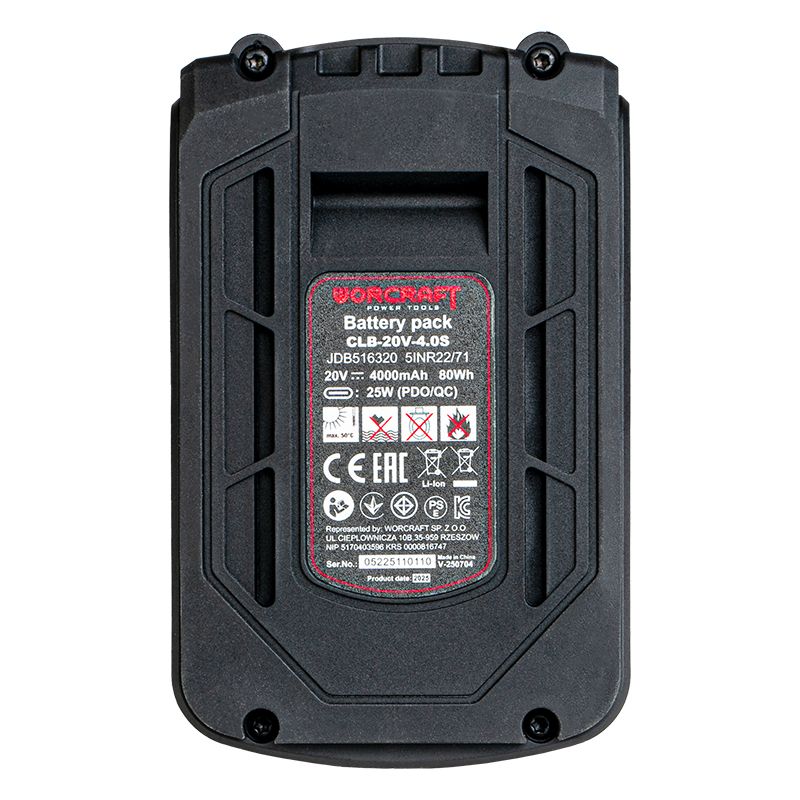 Аккумуляторная батарея WORCRAFT CLB-20V-4.0S